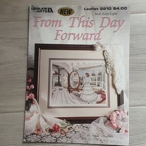 Leisure Arts Paula Vaughan From This Day Forward Cross Stitch Pattern Leaflet
